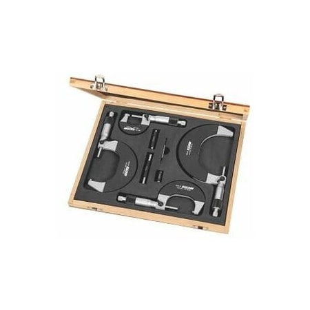 Holex External Micrometer Set, Measuring Range: 0-100 mm 420432 0-100